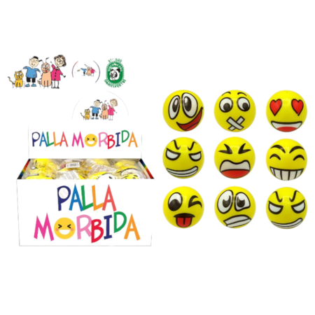 PALLA MORBIDA ANTISTRESS 8 CM (Confezione da 12 pezzi) 