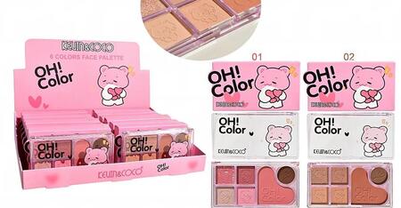 KEVIN & COCO FACE PALETTE 6 COLOR
 [Conf.da 12 pezzi]