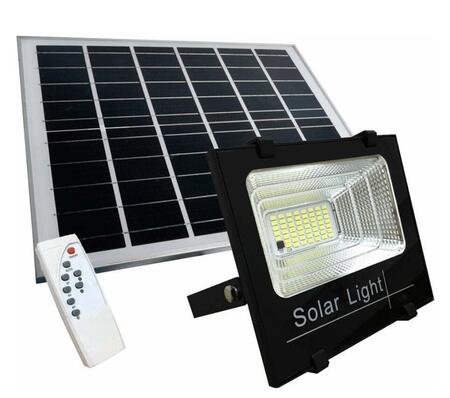 Faro Led 600W Con Pannello Solare Da Esterno Con Controllo Remoto E Telecomando
