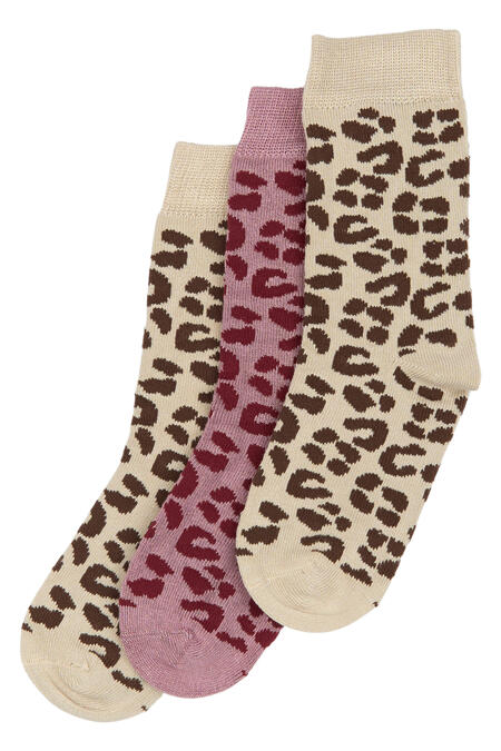 Set 3 Calzini Minipop MP31 Leo Mix in Bamboo – Fantasie animalier