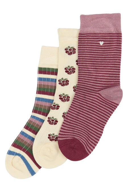 Set 3 Calzini Minipop MP31 Blackberry Mix in Bamboo – Fantasie boscose