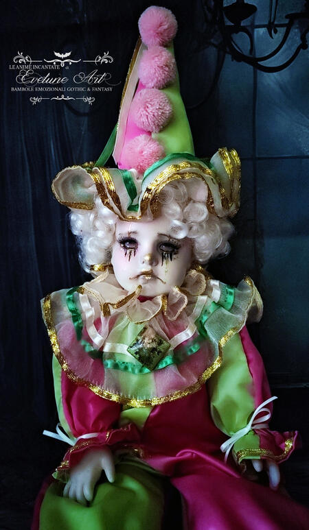 Billy il piccolo Cupido del Circo Perduto  - Bambola in porcellana