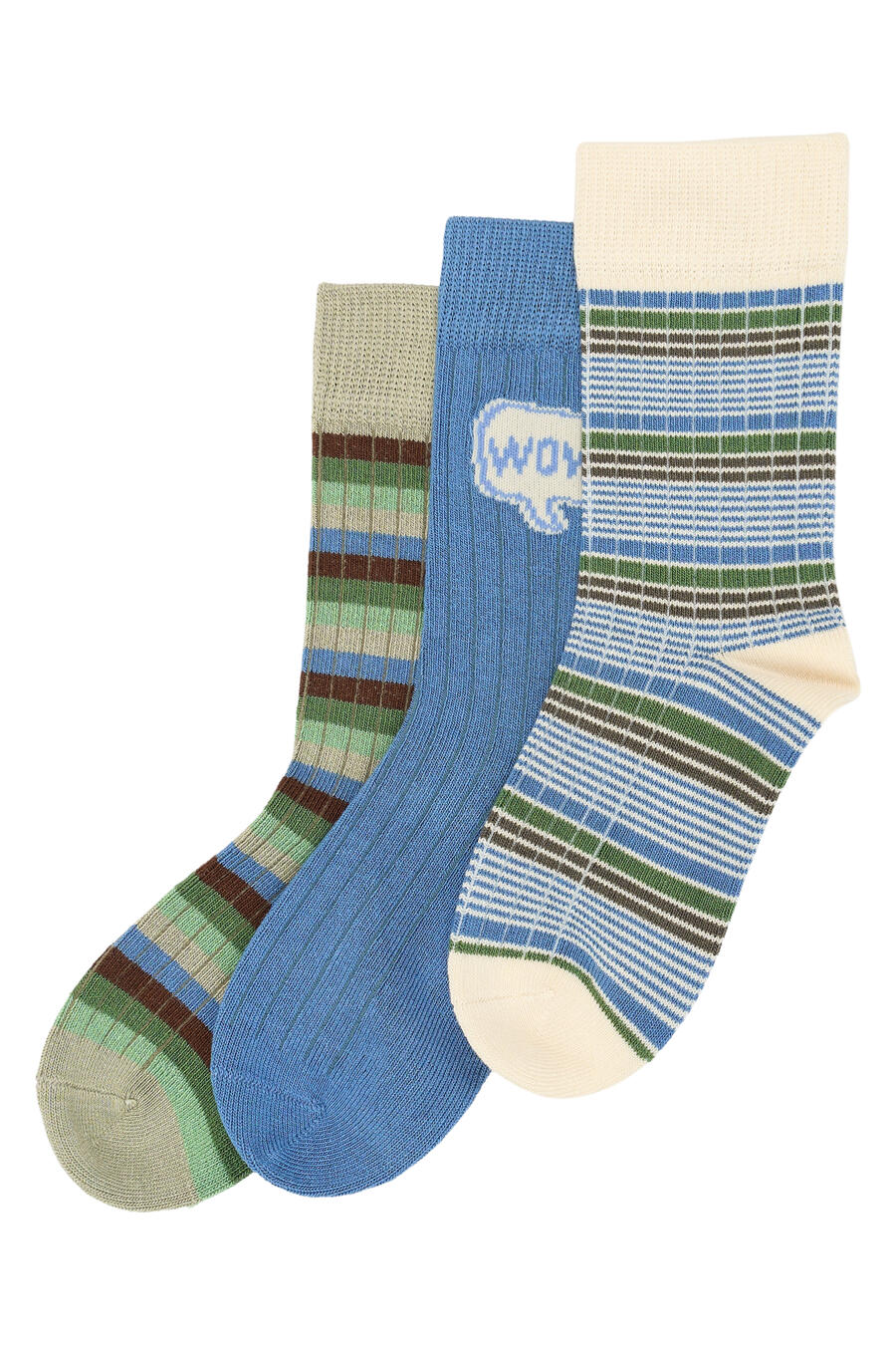 Set 3 Calzini Minipop MP31 Blue Mix in Bamboo – Tinte Fresche e Comfort Naturale