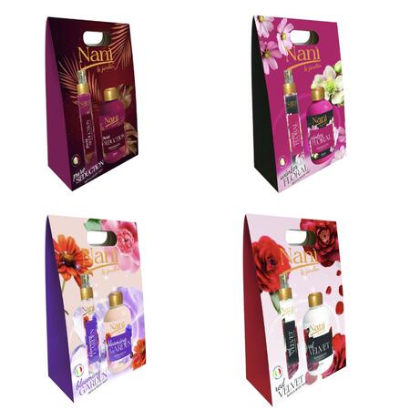 NANI' ACQUA PROFUMATA 75 ML + BAGNODOCCIA 300 ML (Confezione da 8 pezzi) 