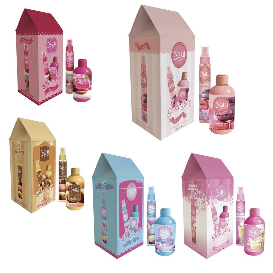 NANI SET ACQUA PROFUMATA 75 ML + BAGNODOCCIA 300 ML (Confezione da 6 pezzi) 