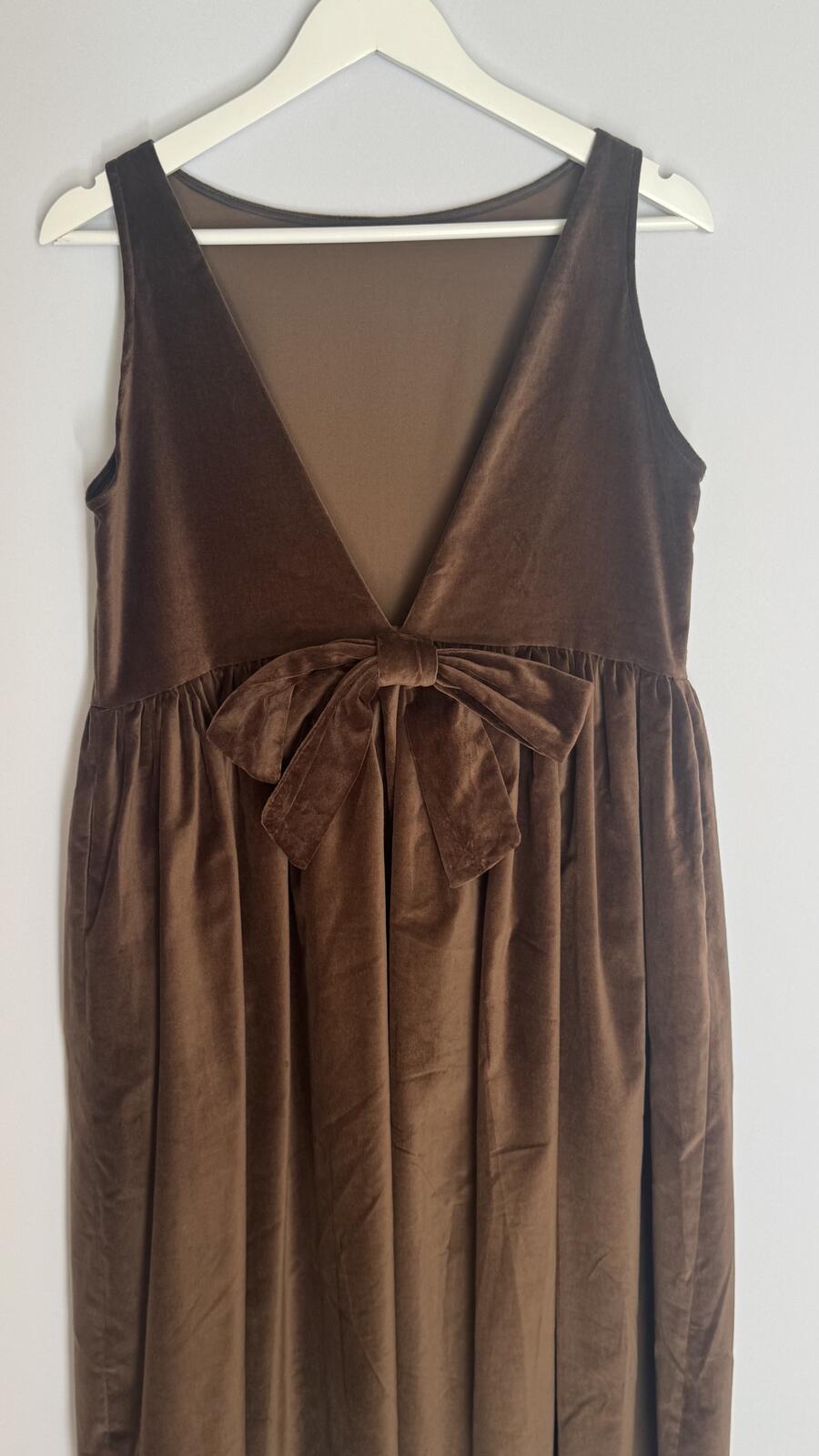 Ines maxi dress Chocolat velvet
