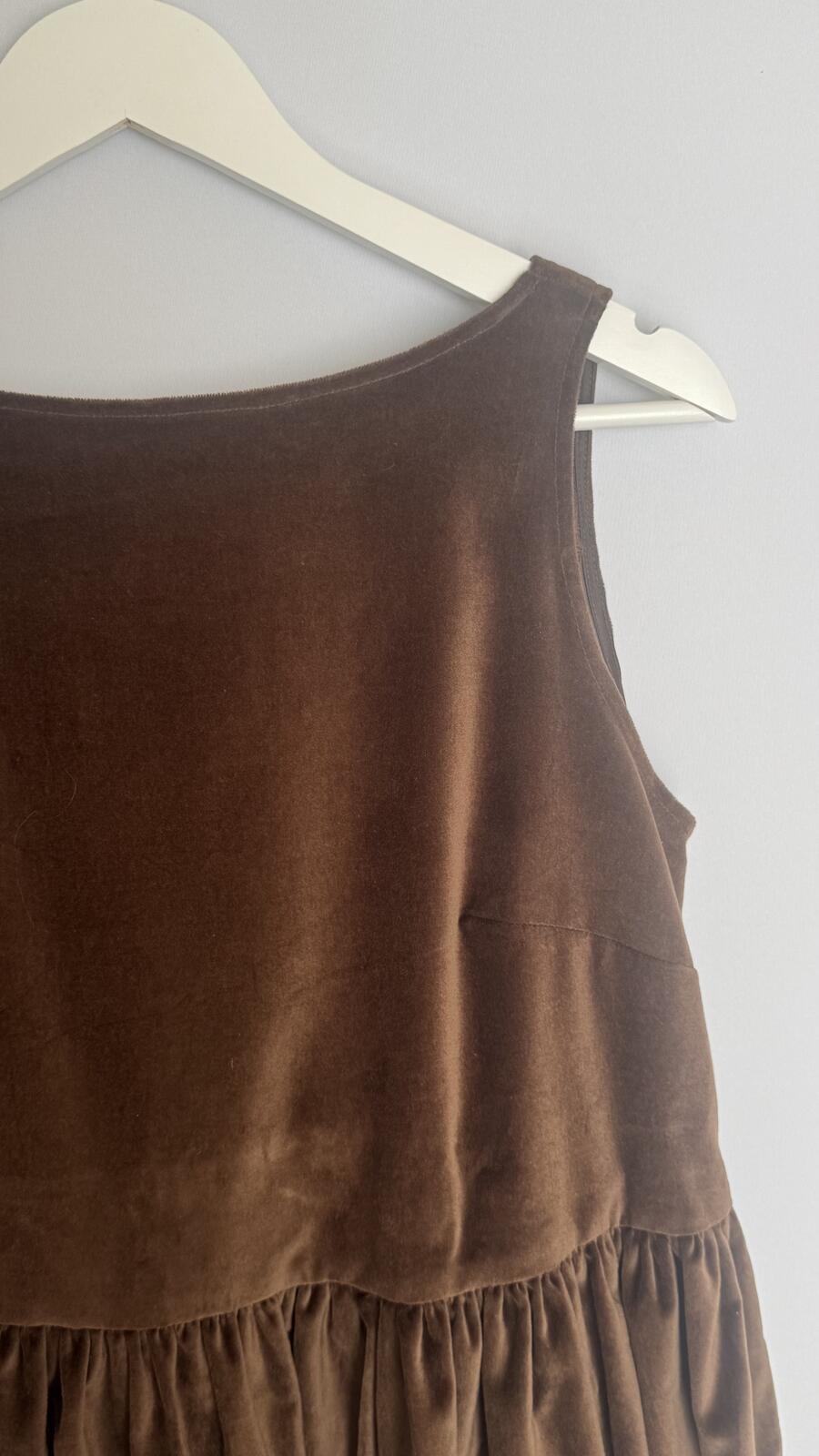 Ines maxi dress Chocolat velvet