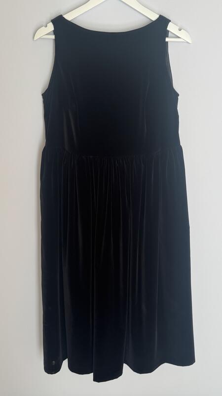 Ines maxi dress Black velvet