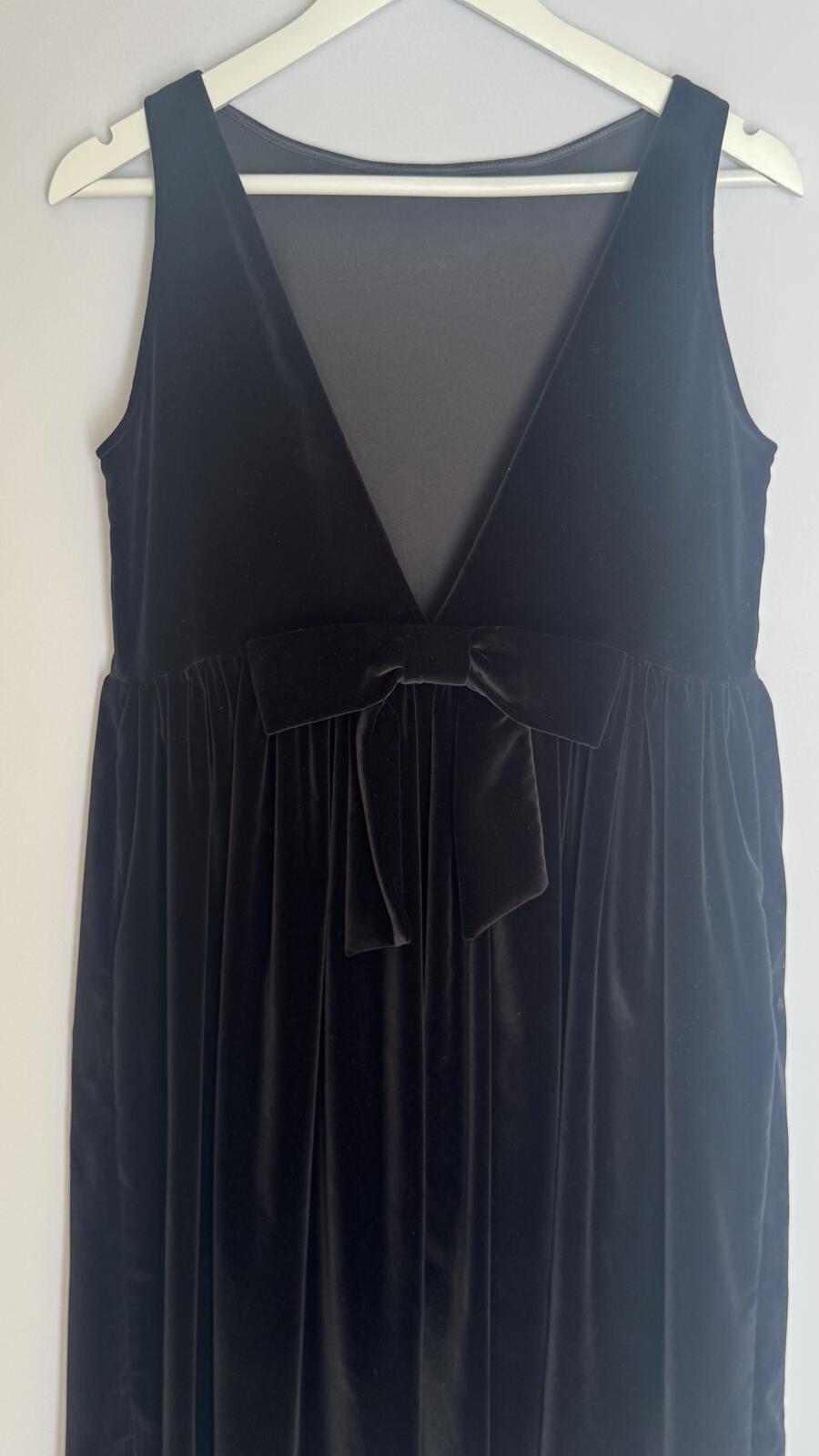 Ines maxi dress Black velvet