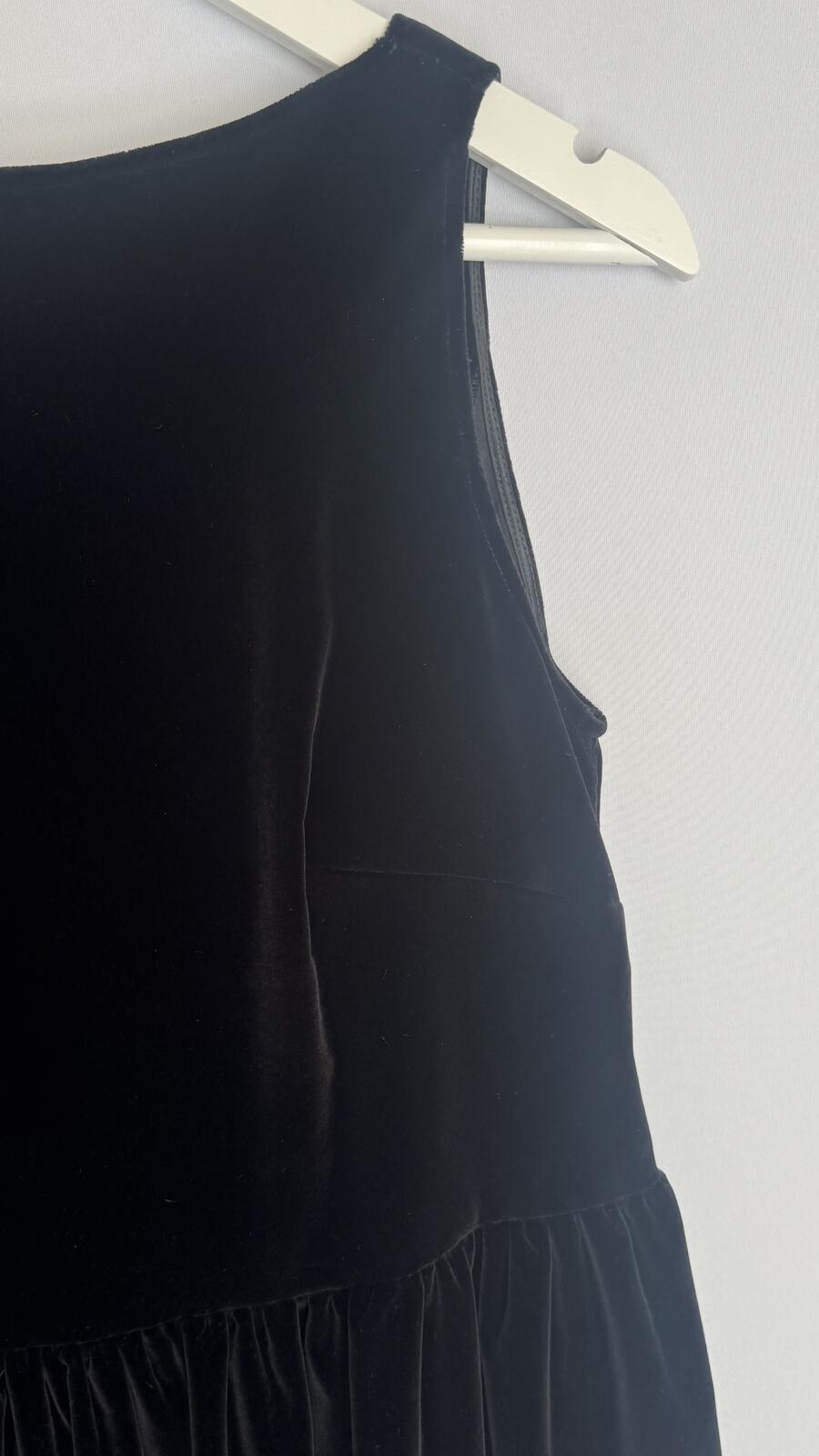 Ines maxi dress Black velvet