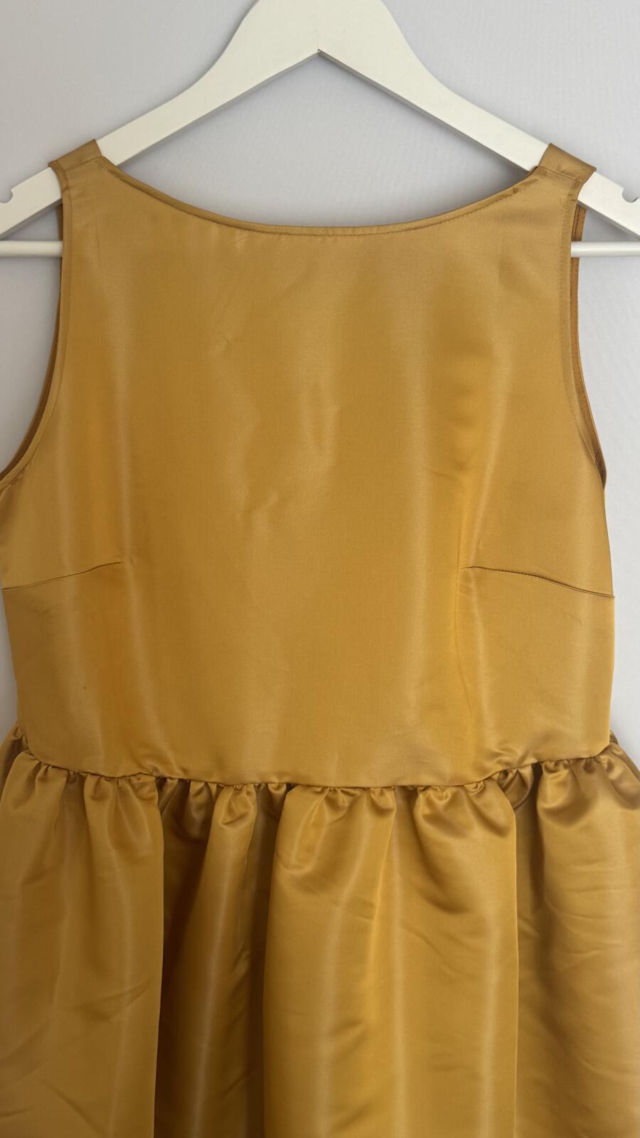 Ines maxi dress Yellow mikado