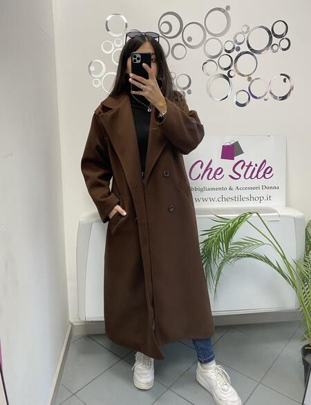 NOVITÀ Cappotto lungo over doppio petto