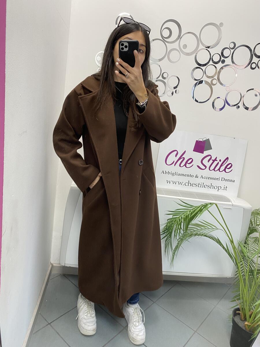 NOVITÀ Cappotto lungo over doppio petto