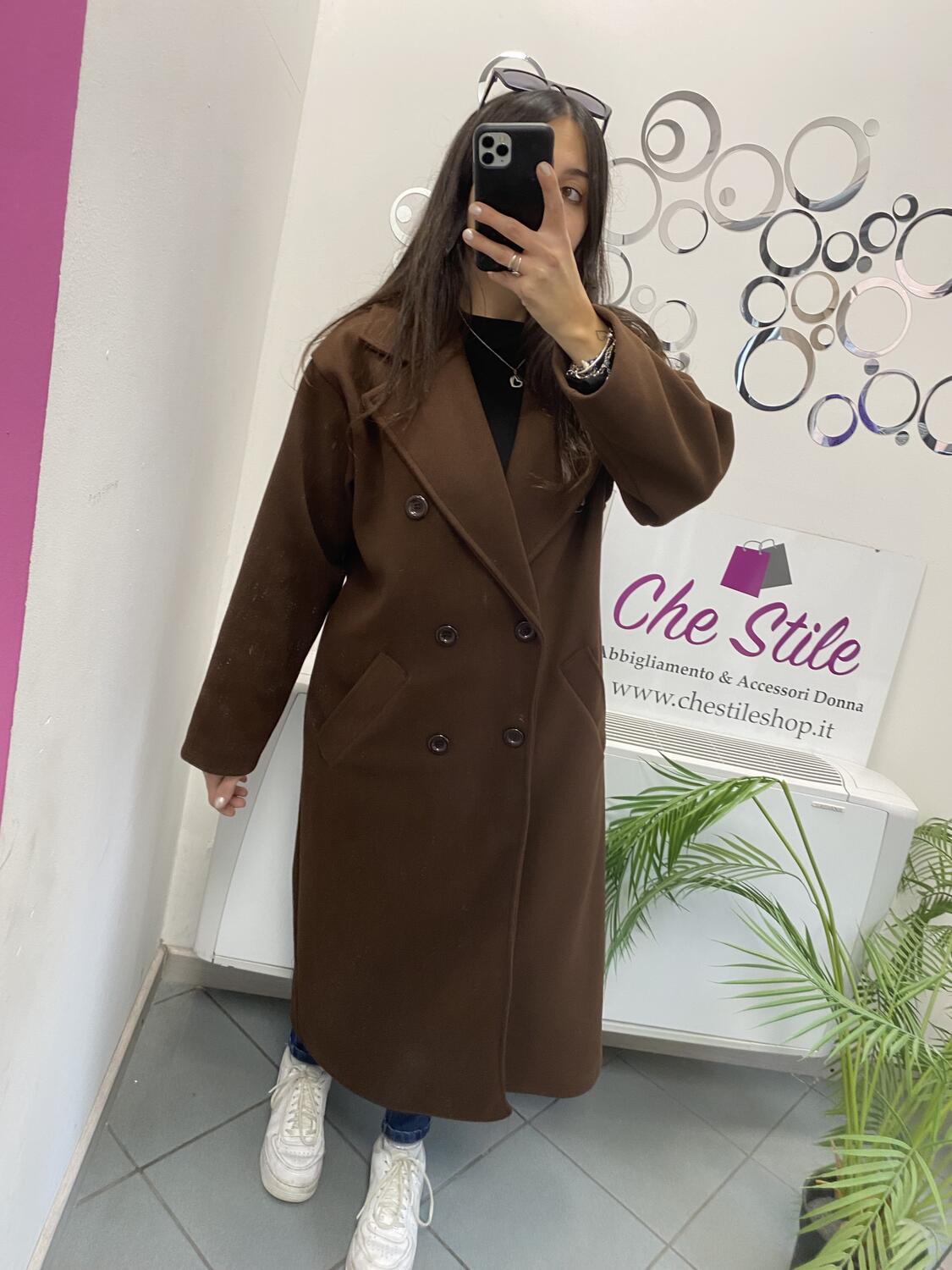 NOVITÀ Cappotto lungo over doppio petto