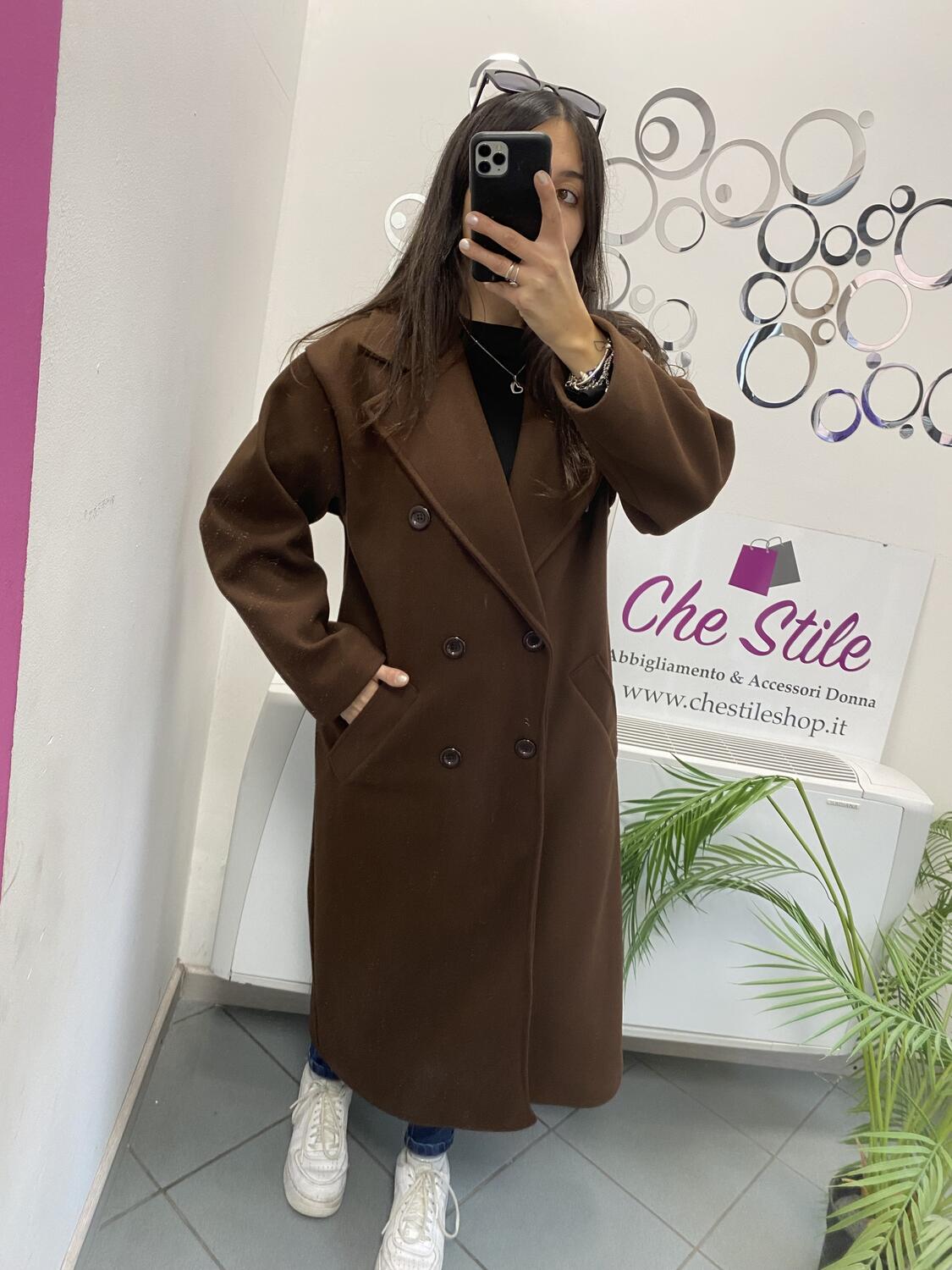 NOVITÀ Cappotto lungo over doppio petto