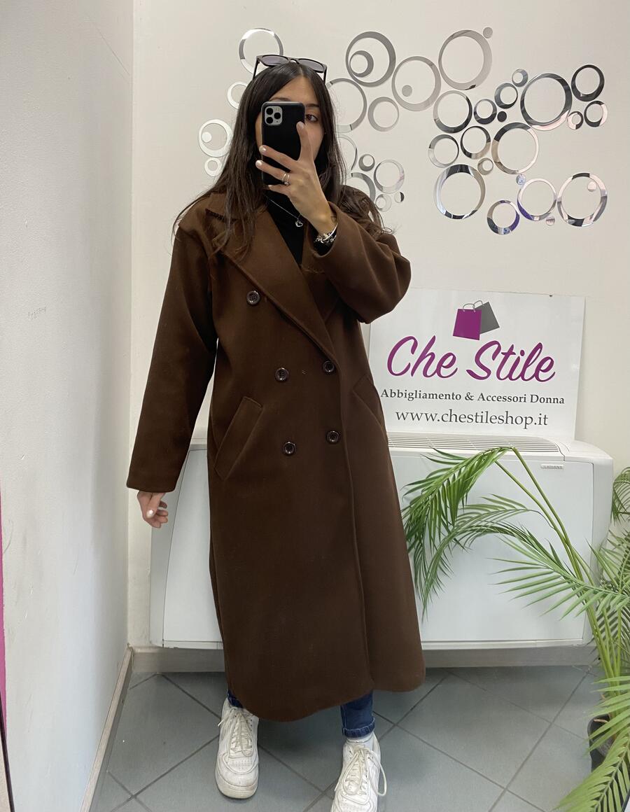 NOVITÀ Cappotto lungo over doppio petto