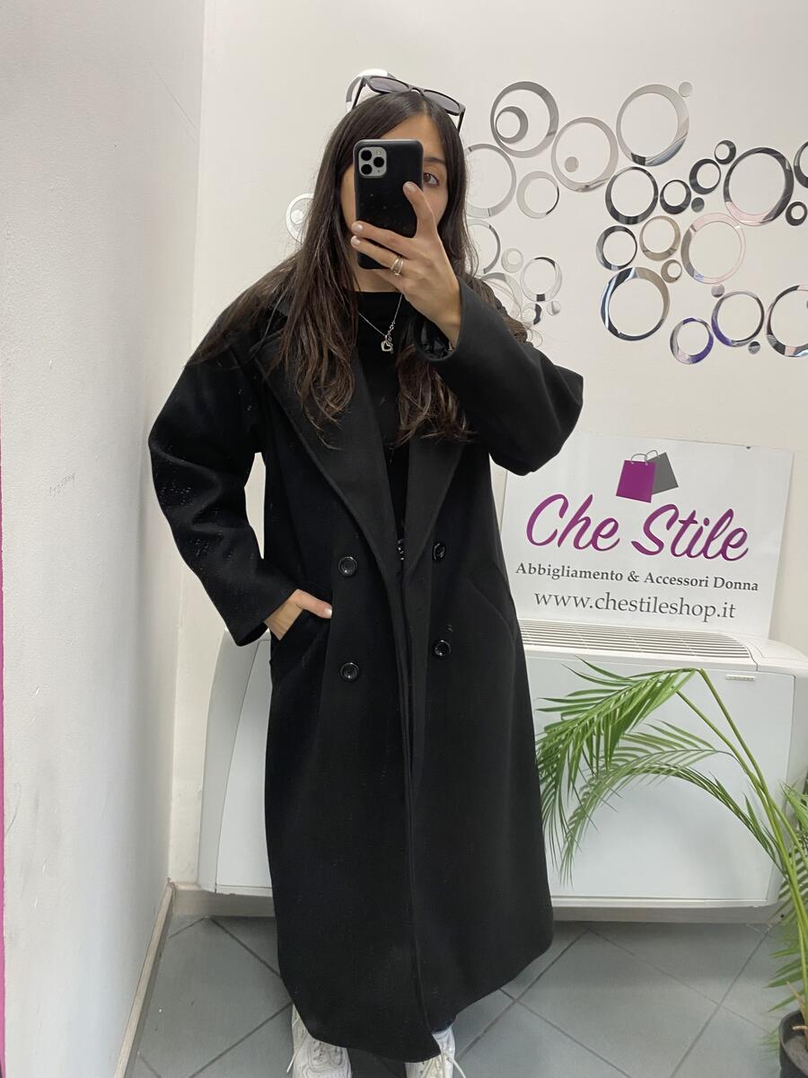 NOVITÀ Cappotto lungo over doppio petto