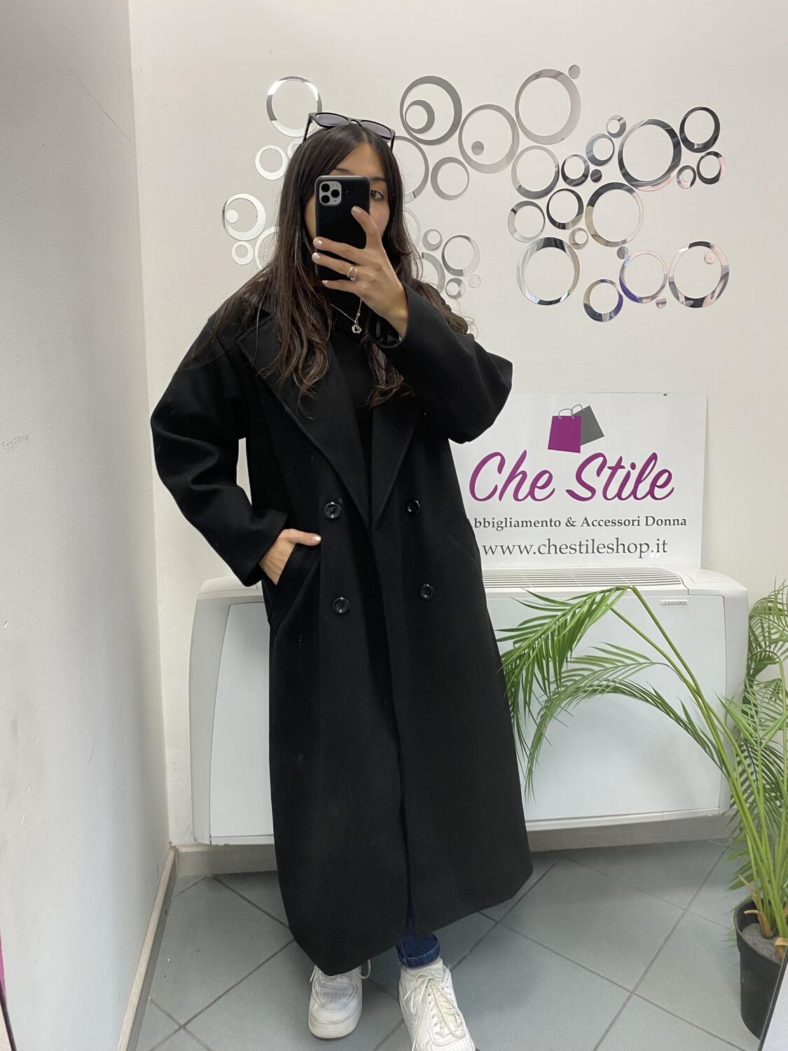 NOVITÀ Cappotto lungo over doppio petto