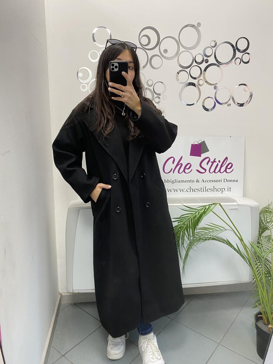 NOVITÀ Cappotto lungo over doppio petto