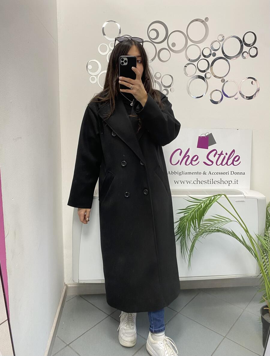 NOVITÀ Cappotto lungo over doppio petto