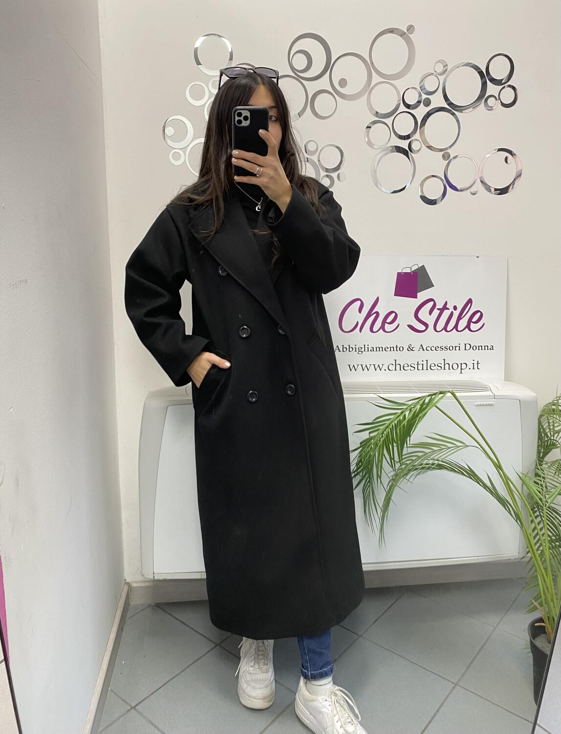 NOVITÀ Cappotto lungo over doppio petto