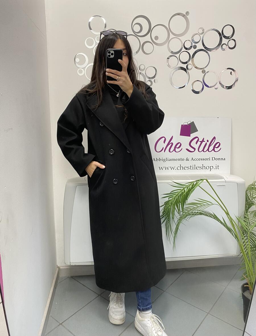 NOVITÀ Cappotto lungo over doppio petto