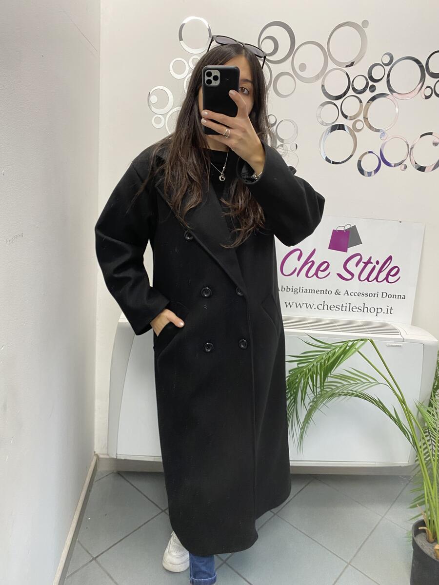 NOVITÀ Cappotto lungo over doppio petto