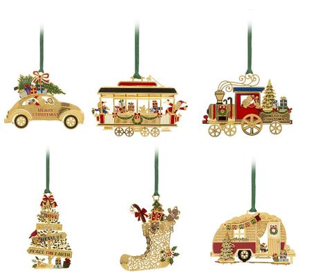 Lamart - Natale 2025 - Appendini in metallo 6 decori