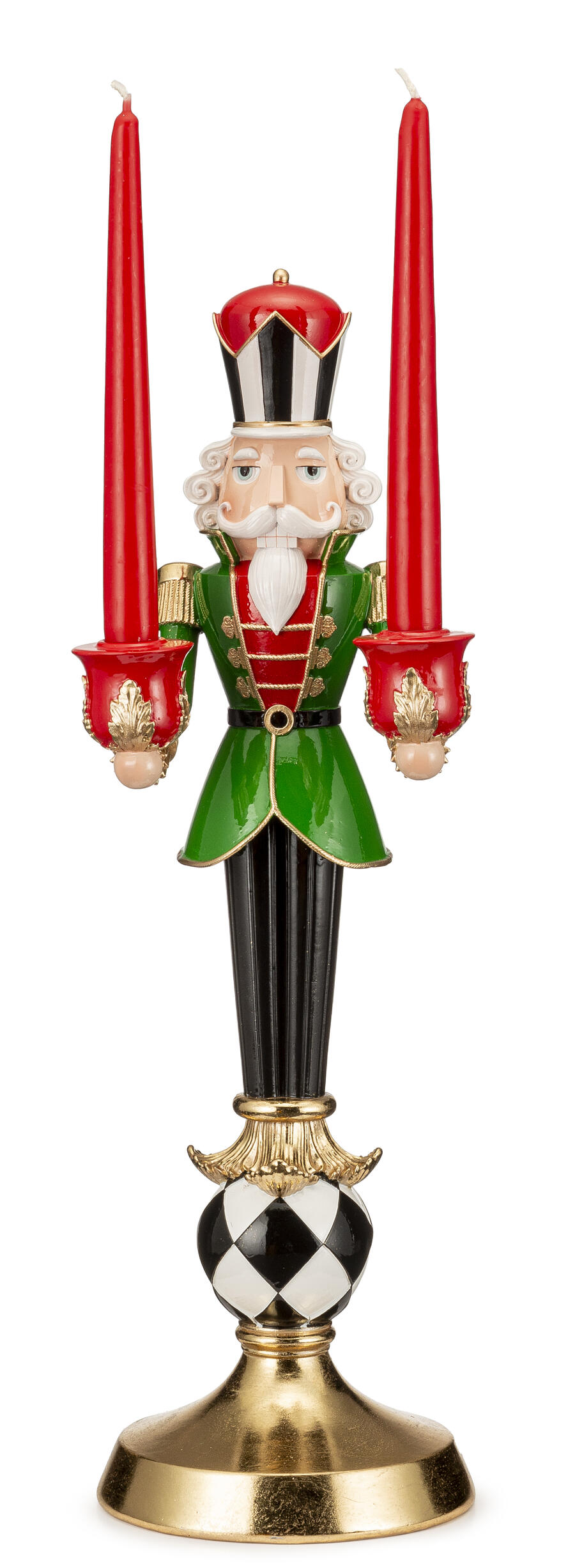 Lamart - Natale 2025 - Schiaccianoci Candeliere in Resina – H 52 cm con Porta Candele