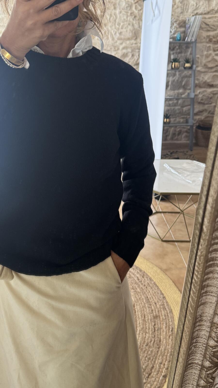 Pullover puro cashmere Blu navy