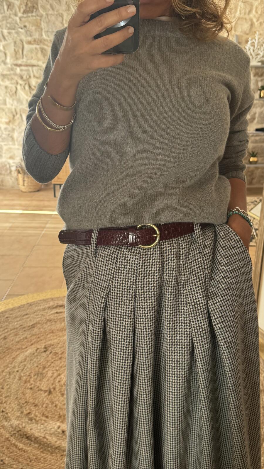 Pullover puro cashmere Grey Pearl