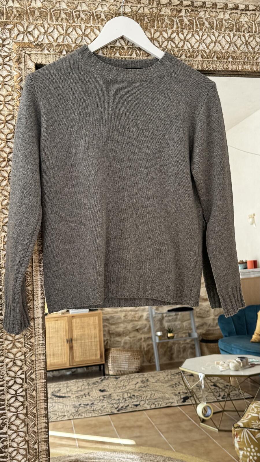 Pullover puro cashmere Grey Pearl