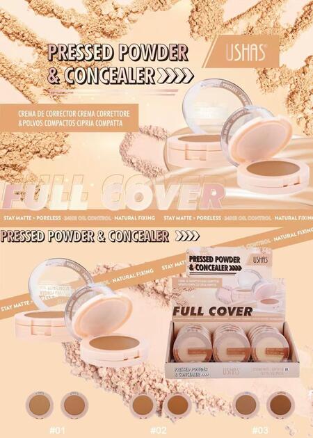 USHAS PRESSED POWDER & CONCEALER
 [Conf.da 12 pezzi]