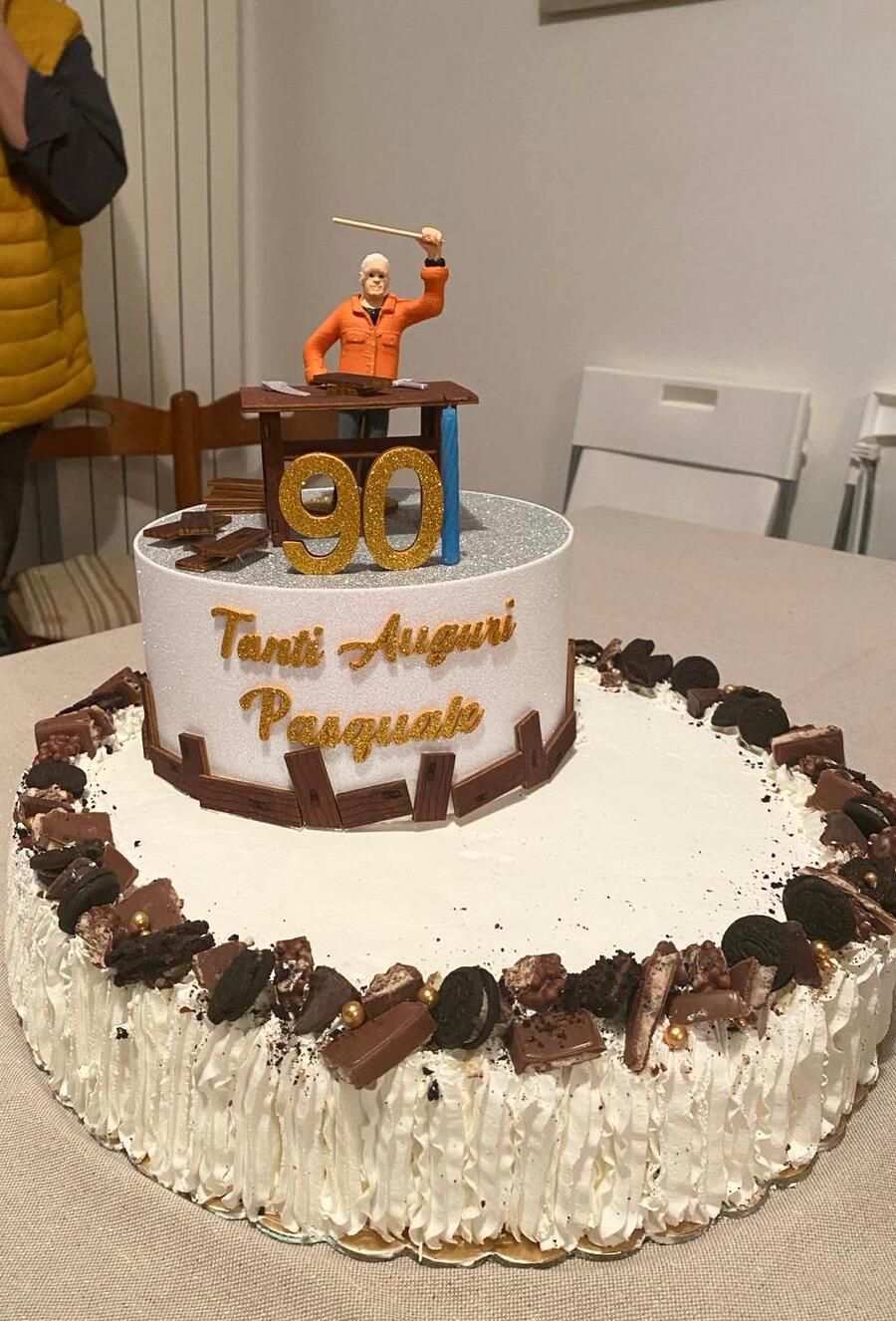 Torta topper nonno mestiere
