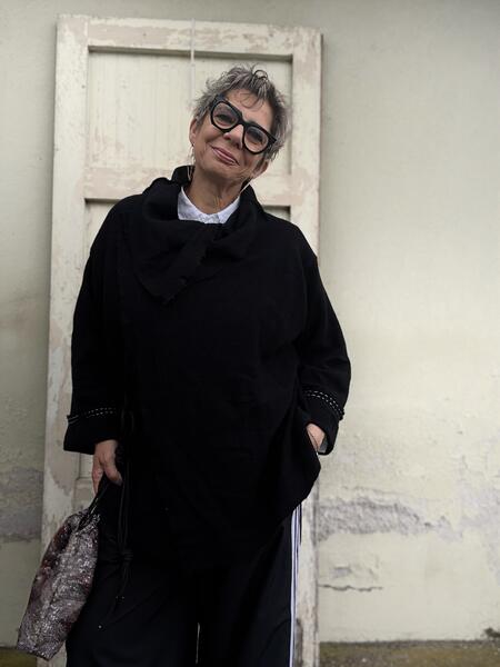 Giacca nera in pura lana