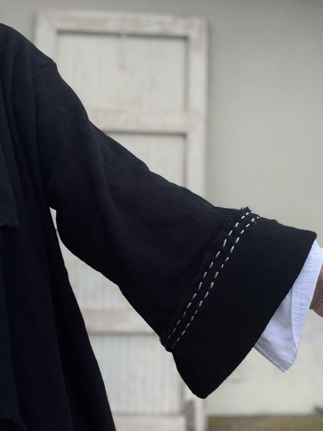 Giacca nera in pura lana