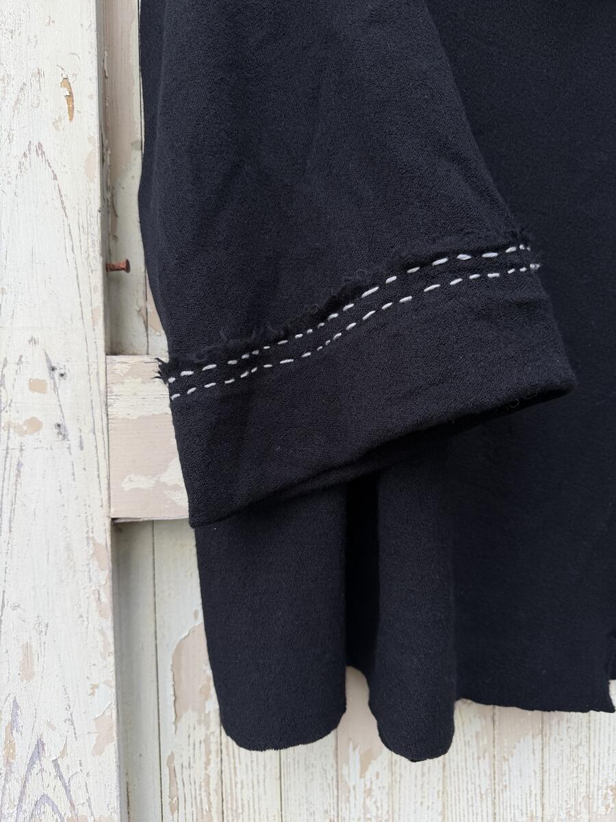 Giacca nera in pura lana