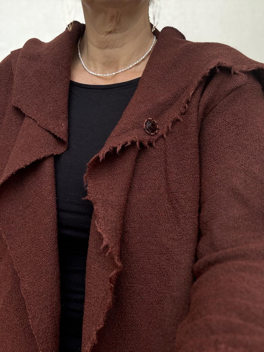 Giacca terra di Siena