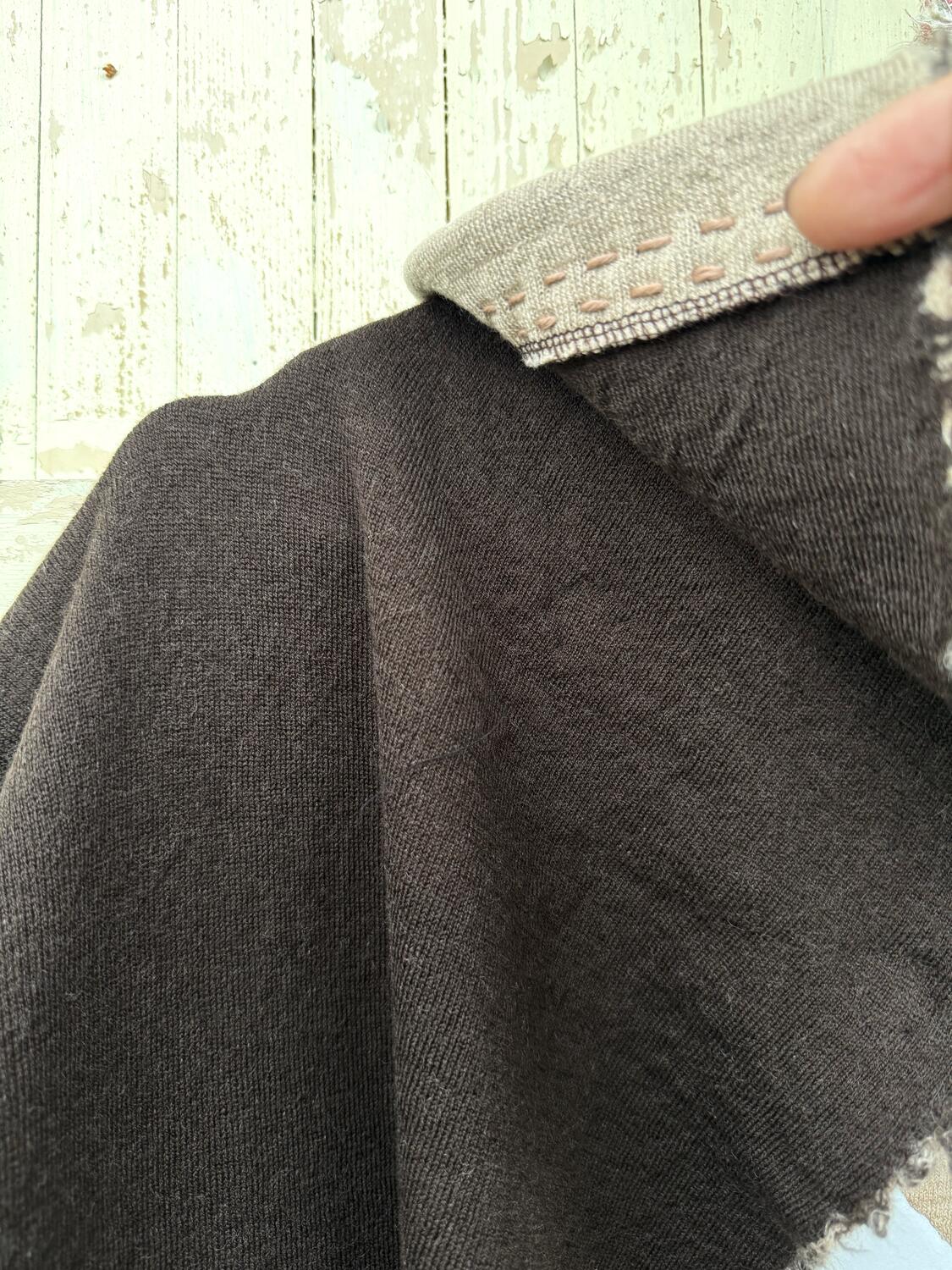 Giacca marrone e beige