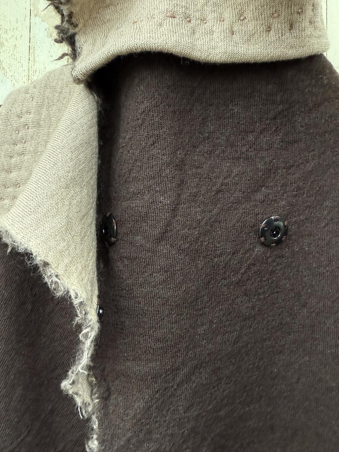 Giacca marrone e beige