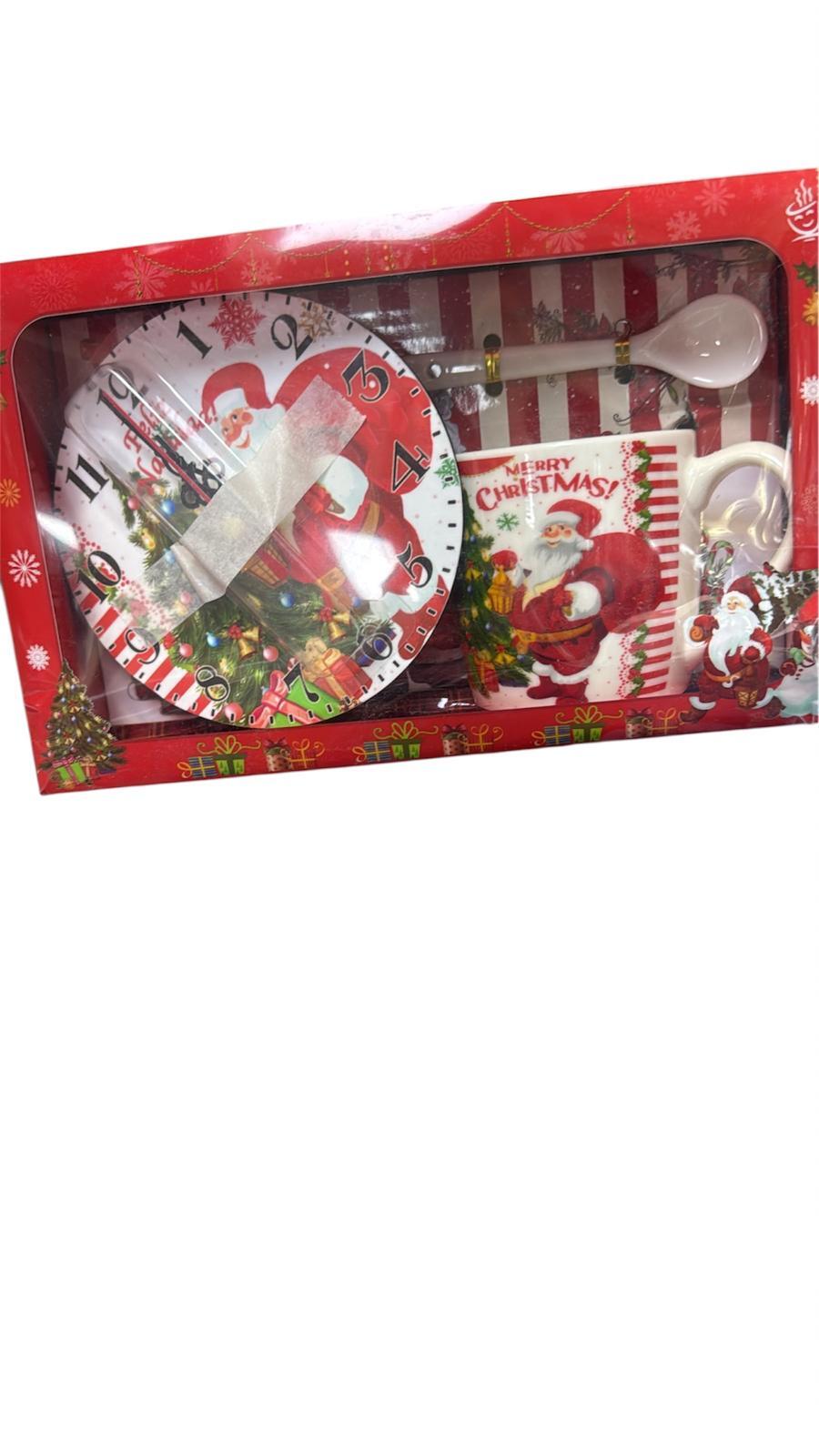 SET NATALE OROLOGIO+TAZZA+CUCCHIAINO
 [Conf.da 3 pezzi]