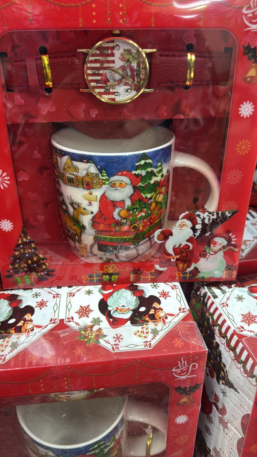 SET NATALE TAZZA CON OROLOGIO
 [Conf.da 3 pezzi]