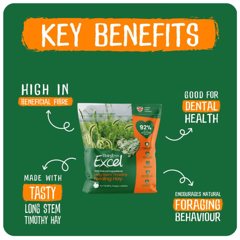 Fieno Excel Long Stem - 1 kg.