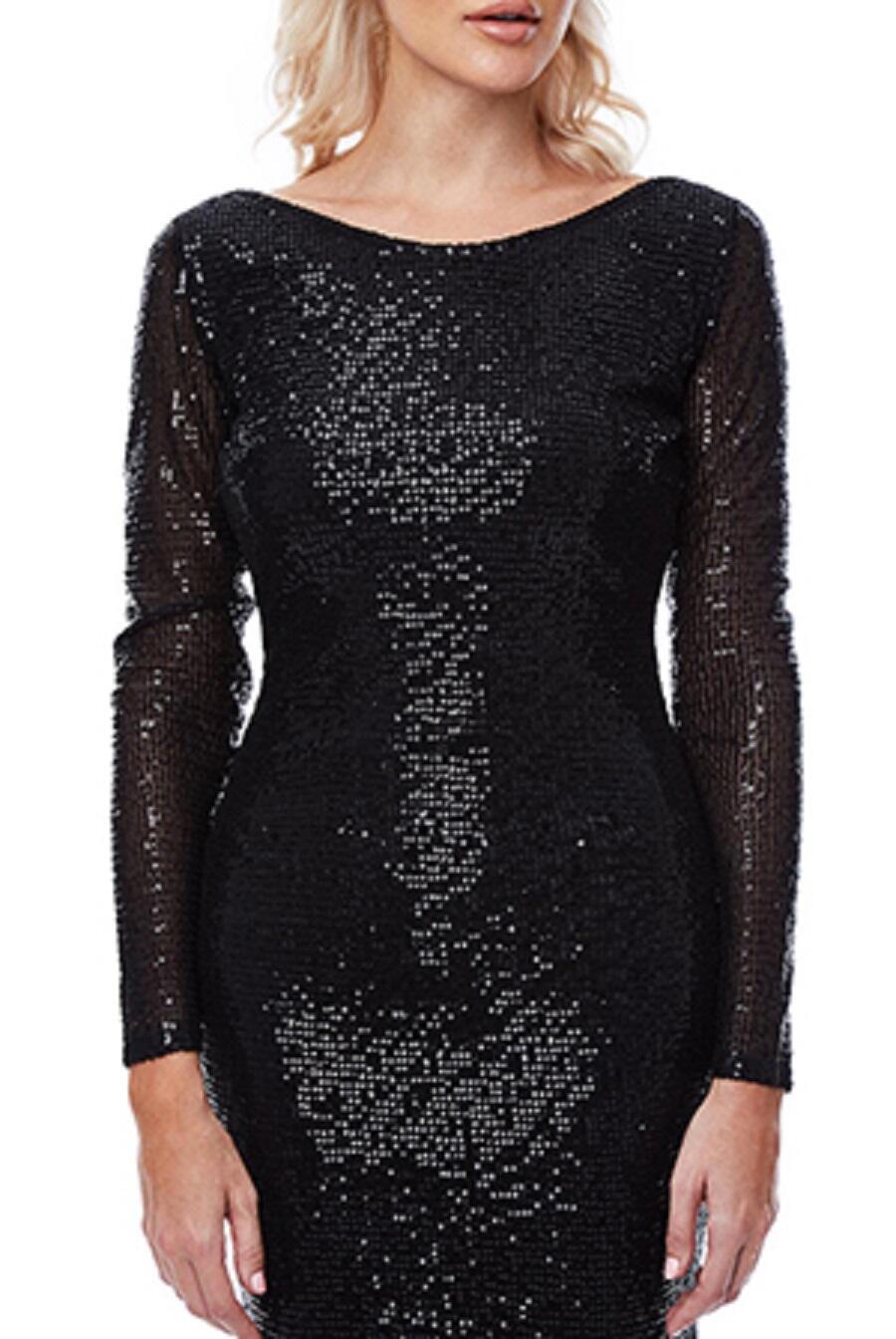 0274 ABITO LUNGO CON SCHIENA MOLTO SCOLLATA IN TESSUTO CON PAILLETTES