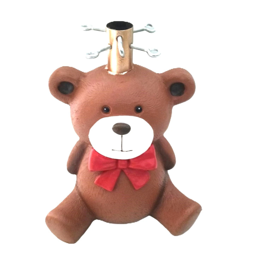 BASE ALBERO ORSETTO TEDDY ORSO SUPPORTO SOTTOALBERO DECORAZIONE NATALE 28x24x28