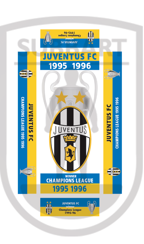 SCATOLA PERSONALIZZATA JUVENTUS 1995/96
