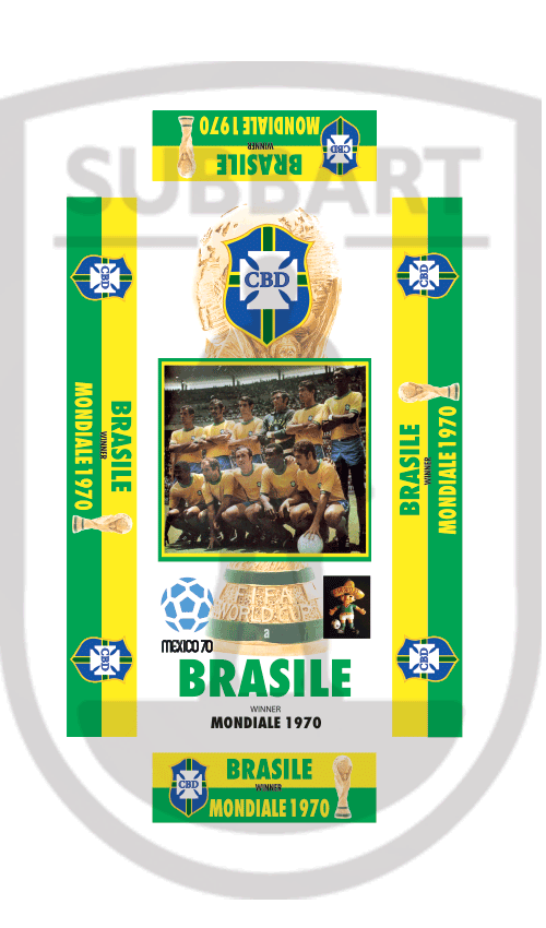 SCATOLA PERSONALIZZATA BRASILE WORLD CUP 1970