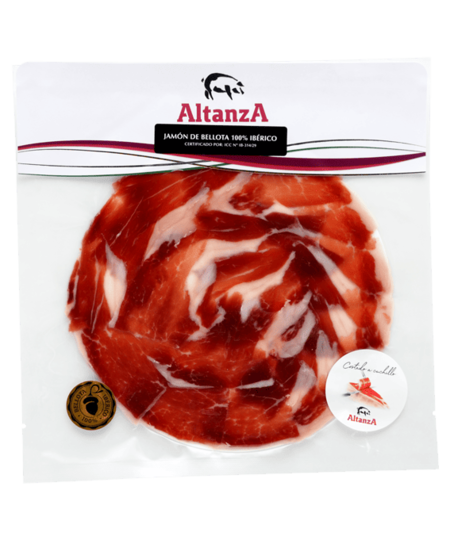 pack Jamon iberico 100% bellota tagilato a mano cerezo 12 buste da 50 gr