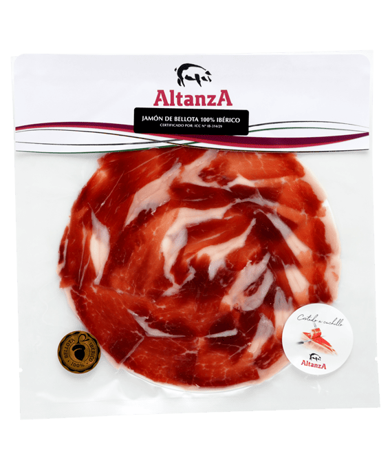  pack Jamon iberico 100% bellota tagilato a mano cerezo 12 buste da 50 gr