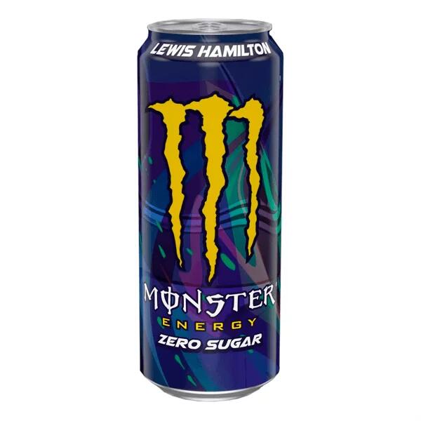 MONSTER ENERGY DRINK LEWIS HAMILTON ZERO SUGAR UK PRICE MARKED  500ML(FUORI PRODUZIIONE ESCLUSIVAMENTE DA COLLEZIONE)